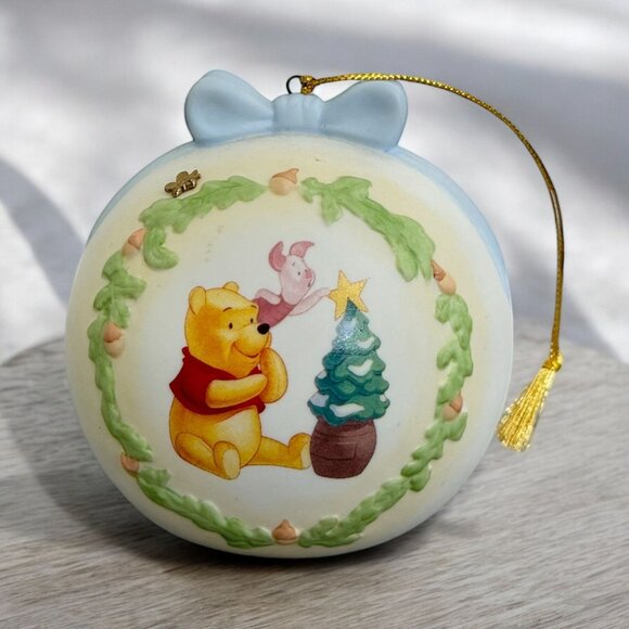 Disney Other - 1998 Disney Pooh Piglet Christmas Ornament One Little Star Makes a Difference